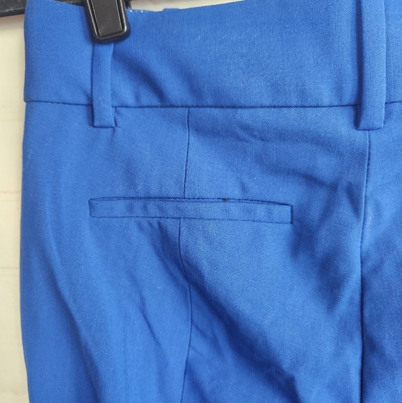 J. Crew Tollegno 1900 Cameron Career Slim Crop Italian Wool Pants Blue 00P - Picture 10 of 14